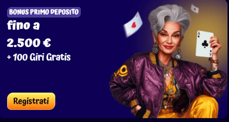 Bonus primo deposito fino a 2500 euro 100 giri gratis (1)